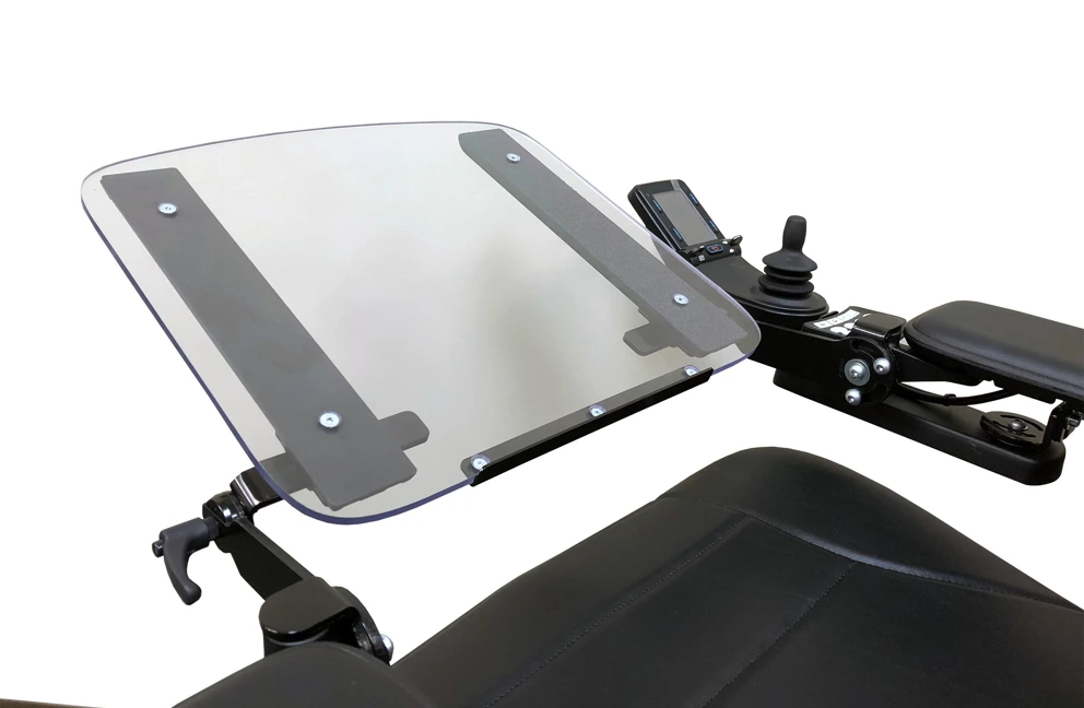 Permobil adjustable tray